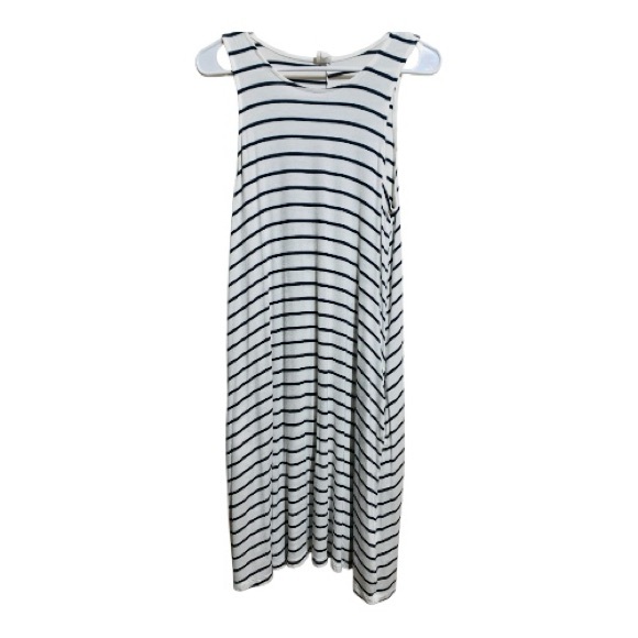 Melrose & Market Striped Sleeveless Dress Size Small - Picture 2 of 4